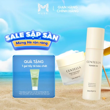 Combo Nước Hoa Hồng + Kem Dưỡng DR.PEPTI Centella Cấp Ẩm 180ml+70ml - 830.000₫ 8