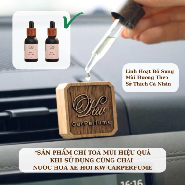 Combo Nước Hoa Ô Tô KW CarPerfume + Miếng Gỗ Khuếch Tán Cozy Corner - Chỉ 215.000₫ 5