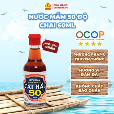 Combo Nước Mắm Chấm Cát Hải 50 Độ Đạm - ĐƠN 149K Tặng Mắm Cao Đạm, Giá 22.000₫