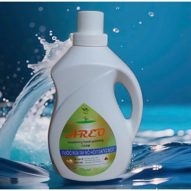 Combo Nước rửa tay Bồ hòn tinh dầu 2L+250ml Dạng bọt siêu tiết kiệm - Khử khuẩn hiệu quả 5