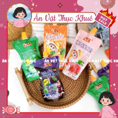 Combo Nước Trái Cây Thạch Hút Thiên Long 100ml Giá Chỉ 20.000đ Đồ Ăn Vặt Ngon