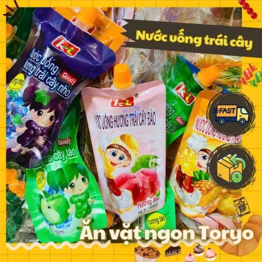 Combo Nước Uống Trái Cây & Thạch Hút 100ml - Giá Ưu Đãi 14.900 VND, Hương Vị Đa Dạng, Dễ Mang Đi