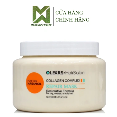 Combo Olexrs Hair Salon Collagen 80-500-960ml: Dầu gội xả, kem ủ, dầu dưỡng phục hồi chống rụng - Giá chỉ 175.000₫ 5 Combo Olexrs Hair Salon Collagen 80-500-960ml: Dầu gội xả, kem ủ, dầu dưỡng phục hồi chống rụng - Giá chỉ 175.000₫ 5