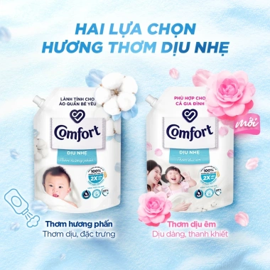 Combo Omo Matic 4,1kg + Comfort Xả Vải 3,6L - Giặt sạch bé yêu, giảm tới 21%