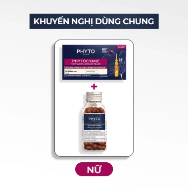 Combo Phanere 120 viên + Serum Phytocyan 12 ống - Mọc tóc, dưỡng móng, 1.998.000₫