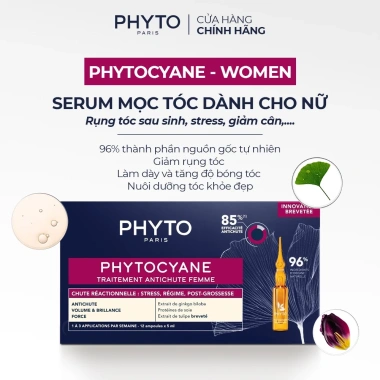 Combo Phanere 120 viên + Serum Phytocyan 12 ống - Mọc tóc, dưỡng móng, 1.998.000₫