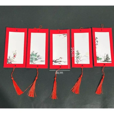 Combo Phôi Thẻ Thư Pháp và Liễn Mini Thư Pháp - Treo Cành Mai Đào Tết, 13.000đ 2