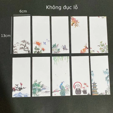 Combo Phôi Thẻ Thư Pháp và Liễn Mini Thư Pháp - Treo Cành Mai Đào Tết, 13.000đ 10