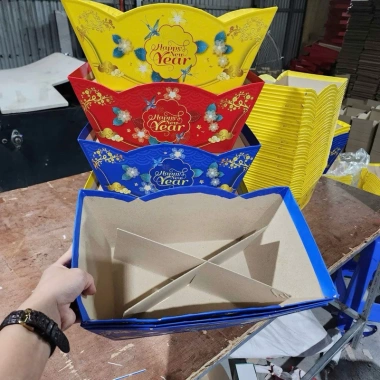 Combo Phụ Kiện Khay Thuyền Giấy & Nhựa - Giỏ Quà Tết, Phom Cứng, Giá 32.900₫ 9