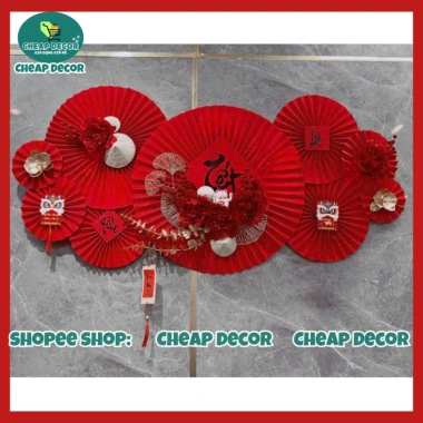Combo Phụ Kiện Quạt Giấy Trang Trí Nhà Cửa Ngày Tết 2.026 - Giảm Giá 235.000₫