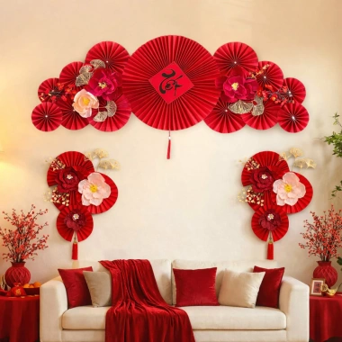 Combo Phụ Kiện Trang Trí Tết Set Đồ Trang Trí Nhà Đón Năm Mới, Giá chỉ 115.000₫