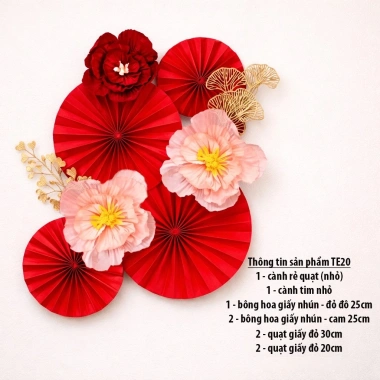 Combo Phụ Kiện Trang Trí Tết Set Đồ Trang Trí Nhà Đón Năm Mới, Giá chỉ 115.000₫