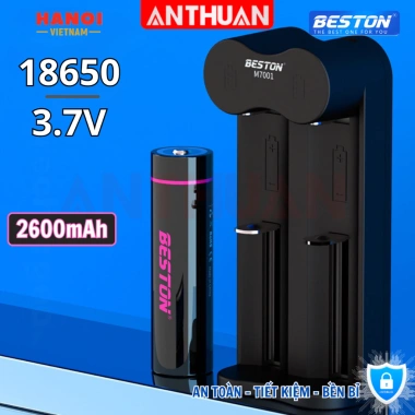 Combo Pin Sạc 18.650 Beston 3.300mAh 2.600mAh kèm sạc đa năng M7.001 sạc nhanh tự ngắt 80.000 VND 5 Combo Pin Sạc 18.650 Beston 3.300mAh 2.600mAh kèm sạc đa năng M7.001 sạc nhanh tự ngắt 80.000 VND 5