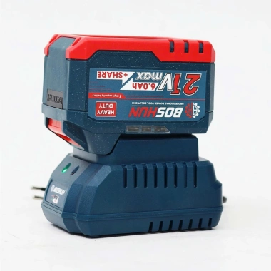 Combo Pin Sạc BOSHUN 15 Cell 21V 6.0Ah - Pin Lithium Dung Lượng Lớn, Cổng Type-C, Giá Ưu Đãi 425.000 VND 4