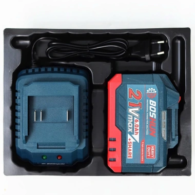 Combo Pin Sạc BOSHUN 15 Cell 21V 6.0Ah - Pin Lithium Dung Lượng Lớn, Cổng Type-C, Giá Ưu Đãi 425.000 VND 5