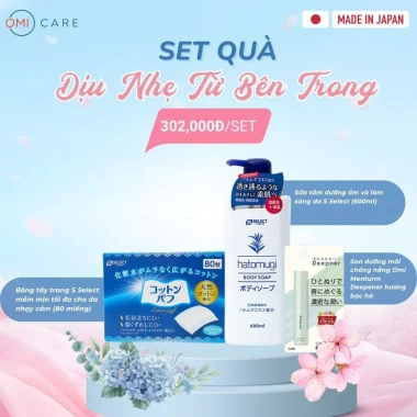 Combo Quà Tặng 8/3 Bừng Sáng Tự Tin - Set Dưỡng Da Chuẩn Nhật, Phái Đẹp, 177.6k