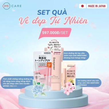 Combo Quà Tặng 8/3 Bừng Sáng Tự Tin - Set Dưỡng Da Chuẩn Nhật, Phái Đẹp, 177.6k