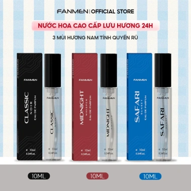 Combo Quà Tặng Valentine Fanmen - 3 Sữa tắm 150ml + 3 Nước hoa nam 10ml - Giá 379k 6