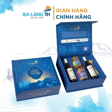 Combo Quà Tết Hải Vị Phú Quý Ba Làng TH - Nước Mắm Cao Đạm 41N 500ml, Mắm Tôm 350g, Mắm Tép 350g - Giá ưu đãi 650.000₫