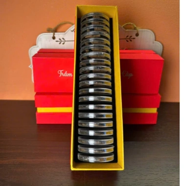 Combo quà Tết: Hộp nhang vân mây trầm hương hình rồng 20 vân sang trọng 459.000₫