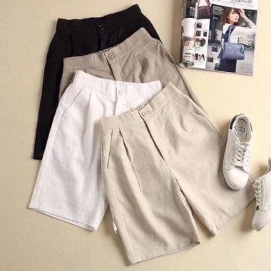 Combo quần đùi kaki nữ ống rộng mùa hè siêu mát 79.000đ Thanh Tâm Boutique 4