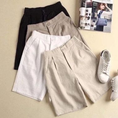 Combo quần đùi kaki nữ ống rộng mùa hè siêu mát 79.000đ Thanh Tâm Boutique 7