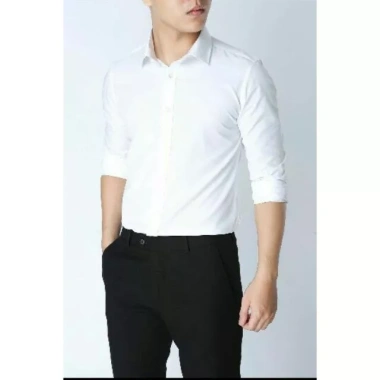 Combo Quần Tây Đen + Áo Sơ Mi Trắng Dài Tay BIGSOP - Freeship, Giá 215.000 VNĐ