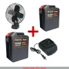 Combo Quạt Pin 30cell 8inch Lồng Sắt Chân Pin Phổ Thông - Giá 638.000đ 6