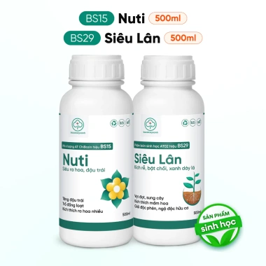 Combo Ra Hoa Đậu Trái BS15 Nuti BS29 Siêu Lân - Kích Rễ Đẻ Nhánh | Bác Sĩ Cây Xanh 9 Combo Ra Hoa Đậu Trái BS15 Nuti BS29 Siêu Lân - Kích Rễ Đẻ Nhánh | Bác Sĩ Cây Xanh 9