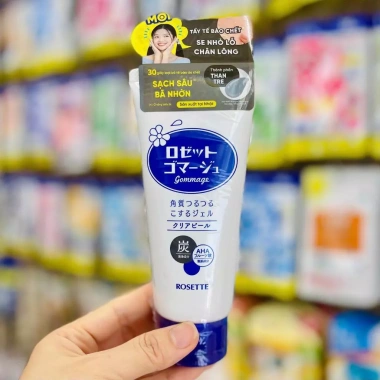 Combo Rosette Peeling Gel + Sữa Rửa Mặt Hatomugi Nhật Bản Dầu Mụn Giá 175k