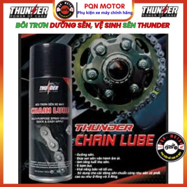 Combo Rửa Sên + Dưỡng Sên Thunder Chain Lube 400ml + Bàn Chải 3D - Làm sạch, bôi trơn cao cấp, giá 58.080đ