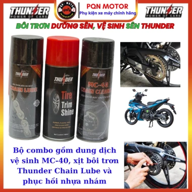 Combo Rửa Sên + Dưỡng Sên Thunder Chain Lube 400ml + Bàn Chải 3D - Làm sạch, bôi trơn cao cấp, giá 58.080đ 6 Combo Rửa Sên + Dưỡng Sên Thunder Chain Lube 400ml + Bàn Chải 3D - Làm sạch, bôi trơn cao cấp, giá 58.080đ 6