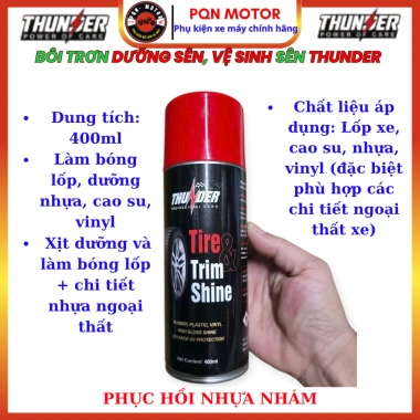 Combo Rửa Sên + Dưỡng Sên Thunder Chain Lube 400ml + Bàn Chải 3D - Làm sạch, bôi trơn cao cấp, giá 58.080đ