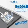 Combo sạc C8.002 + pin sạc 2A/3A dung lượng lớn - Giá chỉ 89k - BESTON