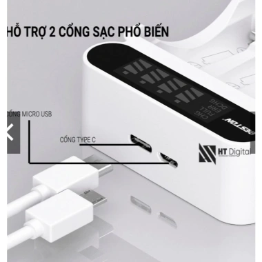 Combo sạc C9.023L và Pin AA AAA 1.2V - Sạc thông minh LCD BESTON Giá ưu đãi 149.000 3