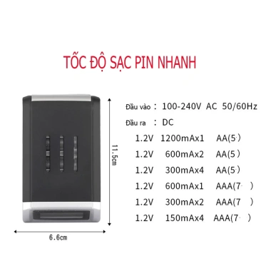 Combo Sạc LCD Thông Minh Tự Ngắt 04 Pin AA 3.300mAh Doublepow Hãng Giá 278.000 VND 9 Combo Sạc LCD Thông Minh Tự Ngắt 04 Pin AA 3.300mAh Doublepow Hãng Giá 278.000 VND 9