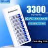 Combo sạc pin 8 viên 1.2V AA/AAA chính hãng - Dùng cho remote, mic không dây, đồ chơi - 96.000₫