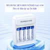 Combo sạc tự ngắt Doublepow C04 và 04 pin AA 1.300mAh xanh - Giá chỉ 112.000 VND 4