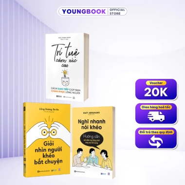 Combo Sách EQ Cao - Giao Tiếp Giỏi: Nhìn Người, Nói Khéo, Trí Tuệ Cảm Xúc Cao - Giá ưu đãi 111.650đ