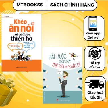 Combo Sách Khéo Ăn Nói và Thiên Hạ Hài Hước: Cải Giao Tiếp, Giá 69.600₫
