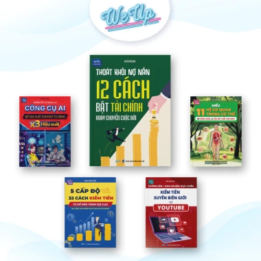 Combo Sách Kiếm Tiền 12 Cách Tài Chính, AI, 5 Cấp Độ, 11 Hệ Cơ Quan, Youtube - 299.000đ