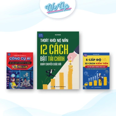 Combo Sách Kiếm Tiền 12 Cách Tài Chính, AI, 5 Cấp Độ, 11 Hệ Cơ Quan, Youtube - 299.000đ