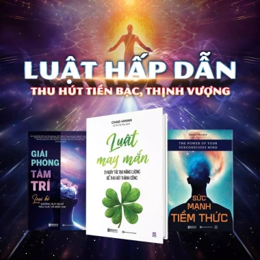 Combo Sách Luật Hấp Dẫn - Khai Phá Năng Lượng Tâm Trí, Tiềm Thức, Luật May Mắn, Giá Ưu Đãi 105.600₫