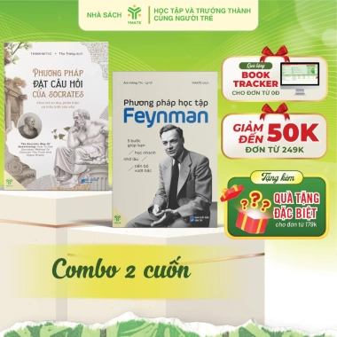 Combo Sách Phương Pháp Đặt Câu Hỏi Socrates và Phương Pháp Học Tập Feynman - Giảm Giá 88.000 VNĐ - YMATE Books