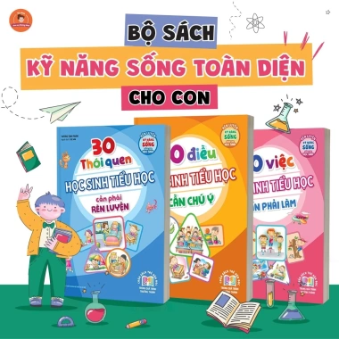 Combo Sách Rèn Luyện Kỹ Năng Sống Học Sinh 30 Việc Cần Làm, 30 Thói Quen, 30 Lưu Ý Giá 54k