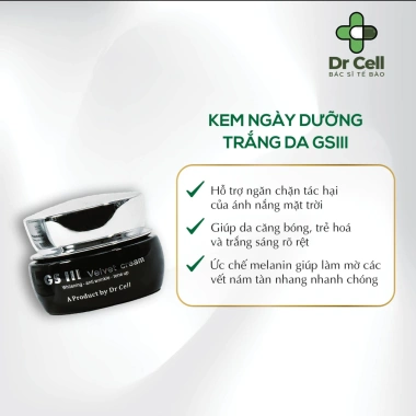 Combo Serum 72h + Kem Ngày GSIII Dr Cell – Sáng Da, Xóa Thâm, Căng Mịn 6 Combo Serum 72h + Kem Ngày GSIII Dr Cell – Sáng Da, Xóa Thâm, Căng Mịn 6