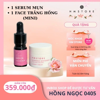 Combo Serum & Face Linh Chi mới - S'Skincream, dưỡng da sâu, giảm nếp nhăn, giá ưu đãi 331.800₫