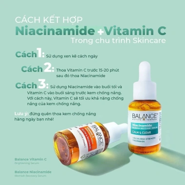 Combo Serum Ngừa Mụn, Giảm Thâm, Làm Sáng Da Vitamin C Niacinamide 30ml - 280k 8