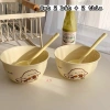 Combo Set Bát Sứ và Thìa Hình Chó Bông 2 Bát 2 Thìa Freeship Giá Ưu Đãi 120k
