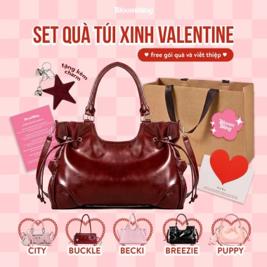 Combo Set Quà Valentine Túi Xách BloomBling – Quà Tặng Đặc Biệt Giá Ưu Đãi 379k